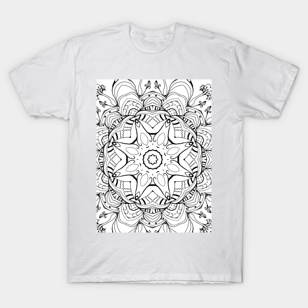 Black and white pattern T-Shirt by Word and Saying